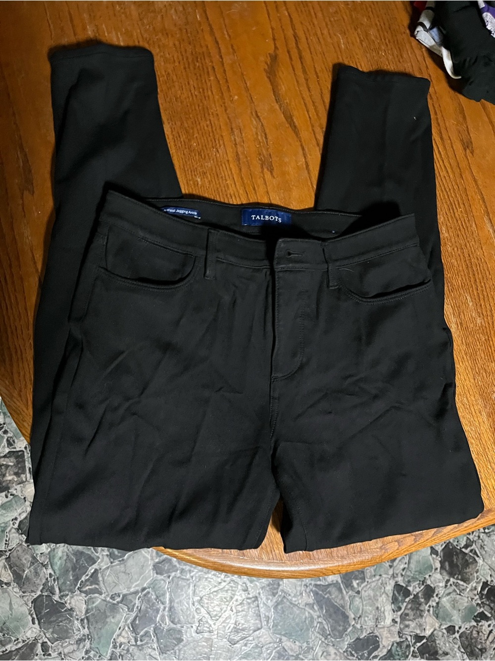 Talbots Black High-Waist Jegging Ankle Pants